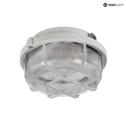 Wall / Ceiling luminaire SYRMA, round, 220-240V AC/50-60Hz, E27, 1x max. 100W, grey