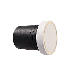 Recessed LED wall luminaire HADAR RUND, 4W 2700K 22lm 100, voltage constant, symmetrical, dimmable, white