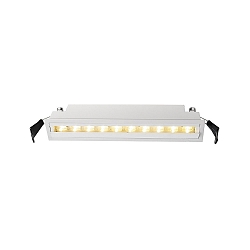 Recessed LED ceiling luminaire CETI 10, 28-29V DC, 20W 3000K 1120lm 30 / 90, current constant, asymmetrical, dimmable, white
