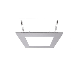 Apparecchio da incasso a soffitto LED PANEL SQUARE 15 corrente costante IP20, Argento dimmerabile