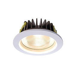 Recessed LED ceiling luminaire COB 170 rund, 25W, current constant, 35V DC, 700mA, 3000K, white