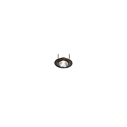 Recessed LED ceiling luminaire sATURN, 8W, 20-22V, 37, 2700K, IP20, black / chrome