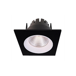 Apparecchio da incasso a soffitto ORIONIS angolare, corrente costante, Nero opaco, Bianco dimmerabile