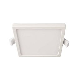 Recessed LED ceiling luminaire ALYA, SQUARE, 12x12cm, IP20, 220-240V AC / 50-60Hz, 8W 2700K 540lm 110, cRi >90, white