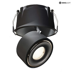 ceiling recessed luminaire UNI II MAX TILT 700MA 2-pole, current constant, cardanic swivelling IP20, deep black dimmable