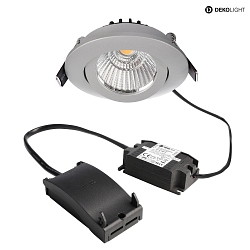ceiling recessed luminaire DIONE voltage constant IP20, silver grey, white dimmable