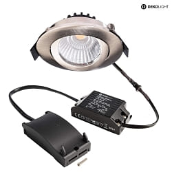 ceiling recessed luminaire DIONE IP20 IP20, nickel, white dimmable