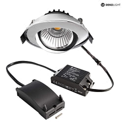 ceiling recessed luminaire DIONE IP20 IP20, chrome, white dimmable
