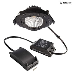 ceiling recessed luminaire DIONE IP44/IP20 IP20 |IP44, black dimmable
