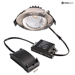 ceiling recessed luminaire DIONE IP44/IP20 IP20 |IP44, brushed nickel dimmable