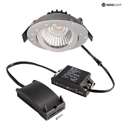ceiling recessed luminaire DIONE IP44/IP20 IP20 |IP44, silver dimmable