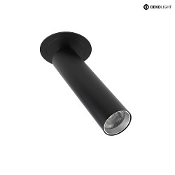 ceiling recessed luminaire SLIM cylindrical, adjustable, UGR < 19 IP20, deep black dimmable