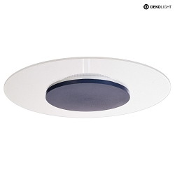 Plafoniera ZANIAH 37 IP20, blu, trasparente, bianco dimmerabile