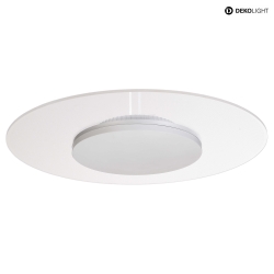Plafoniera ZANIAH 37 IP20, trasparente, bianco dimmerabile