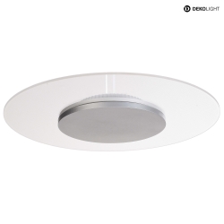 Plafoniera ZANIAH 42 IP20, argento, trasparente, bianco dimmerabile