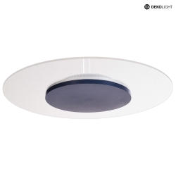 Plafoniera ZANIAH 42 IP20, blu, trasparente, bianco dimmerabile