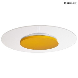 Plafoniera ZANIAH 42 IP20, giallo, trasparente, bianco dimmerabile