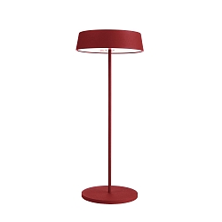 Lampe de table MIRAM IP54, d�gager, rouge, transparent gradable
