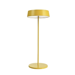 Lampe de table MIRAM IP54, jaune, d�gager, transparent gradable