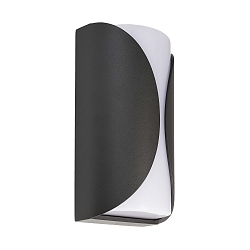 LED Auenwandleuchte GRUMIUM RUND II - Taille, IP54, 10W 3000K 210lm, dunkelgrau