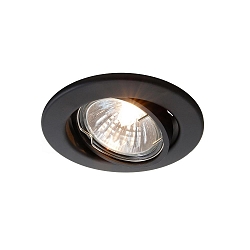 Apparecchio da incasso a soffitto 68er girevole GU5.3 / MR16 IP20, Nero opaco