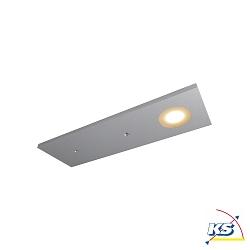 LED furniture luminaire fINE II, 12V DC, 3W, 3000K, matt silver