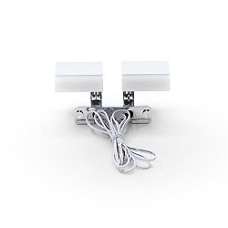 LED furniture luminaire AYLEEN II, 2 flames, IP20, 220-240V AC / 50-60Hz, 5.5W 3000K 300lm 180, crome