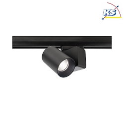 Projecteur triphas NIHAL MINI adaptateur triphas inclus IP20, noir  gradable