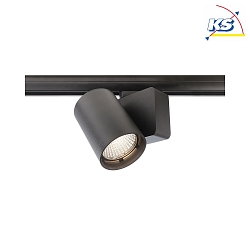 LED 3-Phasen-Strahler NIHAL, 30W 3000K 2450lm 33, dimmbar, Schwarz