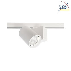 Faretto trifase NIHAL incluso adattatore trifase IP20, Bianco dimmerabile