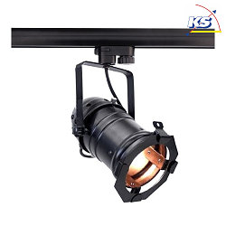 3-phase spot sTUDIO PAR30, 220-240V AC / 50-60Hz, E27 max. 42W, without cover, black