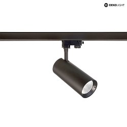 Projecteur triphas HORUS IP20, noir mat