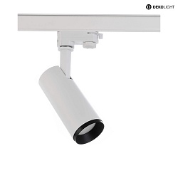 3-phase spot LUCEA 10 IP20, transparent, white dimmable