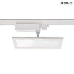 3-phase spot PANEL TRACK LIGHT IP20, milky, traffic white