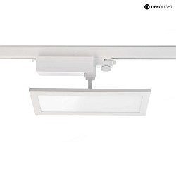 Projecteur triphas PANEL TRACK LIGHT IP20, laiteux, blanc trafic