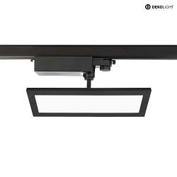 Faretto trifase PANEL TRACK LIGHT IP20, latteo, nero jet