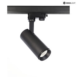 Projecteur triphas LUCEA TILT DTW pivotant, Dim-To-Warm IP20, noir profond gradable