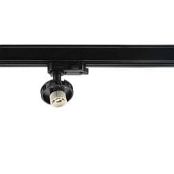 3-phase spot CAN BASE rotatable GU10 IP20, black dimmable