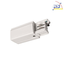 Accessories for 3-phase track system D LINE - electrical feed right, 220-240V AC / 50-60Hz, white