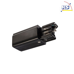 Accessories for 3-phase track system D LINE - electrical feed right, 220-240V AC / 50-60Hz, black