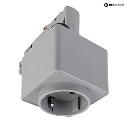 3-phase socket adapter D LINE, grey