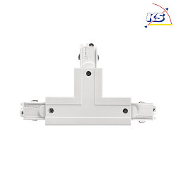 Zubehr fr 3-Phasen-Schienensystem D LINE - T-Verbinder rechts-rechts-links mit Wechselmechanik, 220-240V AC / 50-60Hz, Wei