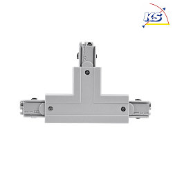 Zubehr fr 3-Phasen-Schienensystem D LINE - T-Verbinder rechts-rechts-links mit Wechselmechanik, 220-240V AC / 50-60Hz, Grau