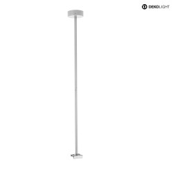 Ceiling suspension for 3-phase luminaire D LINE, rigid, 635 mm, white