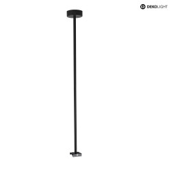 Ceiling suspension for 3-phase luminaire D LINE, rigid, 635 mm, black