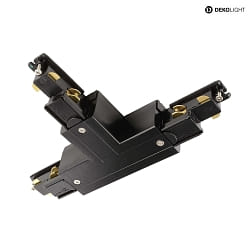 3-phase T-connector D LINE/DALI DALI controllable, codable, right-right-left, black