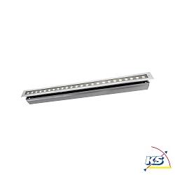 KapegoLED in-ground luminaire LINE VI, 220-240V, 32W, silver clear / transparent, warm white