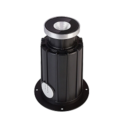 KapegoLED Bodeneinbauleuchte NC COB I Rund, 220-240V, 5W, schwarz transparent