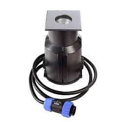 Projecteur encastr EASY SQUARE III IP67, argent gradable