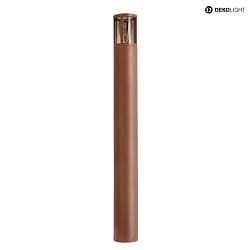 bollard lamp FACADO II 1000MM TONED round E27 IP65, mat, rust dimmable
